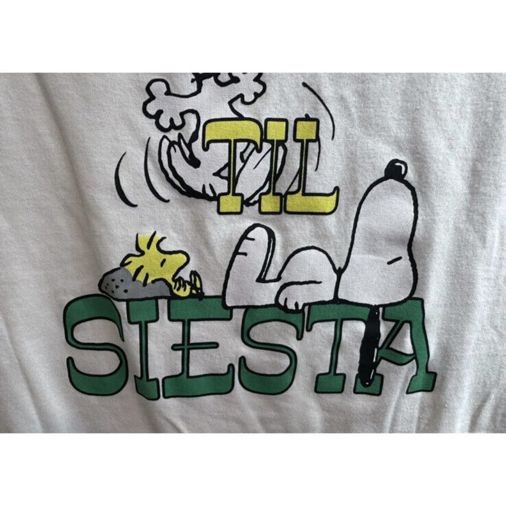 PEANUTS “FIESTA TIL SIESTA” Short Sleeve T-Shirt.Size Juniors Small 3-5 Gift New - Picture 4 of 5